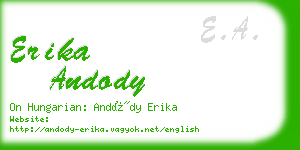 erika andody business card